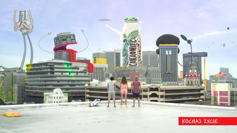 Końcowa scena reklamy telewizyjnej Tymbark