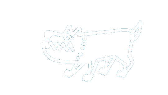 Animowana postać szczekającego psa